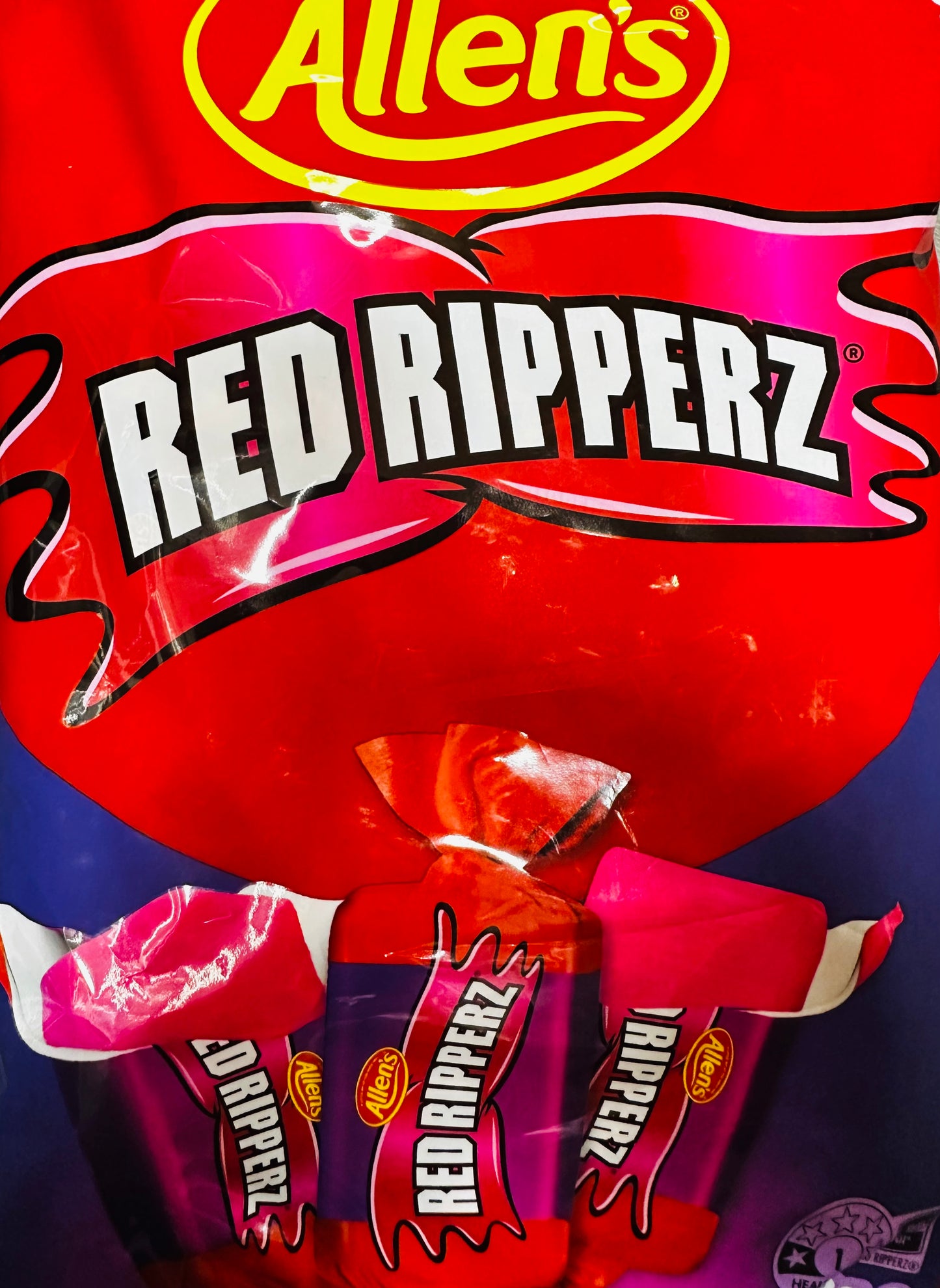 Allen’s Red Ripperz (red skins) 100g to 800g