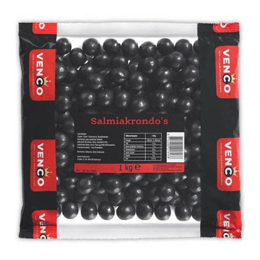 Venco Salmiak Rondo's / Salmiak Balls 80g to 1kg