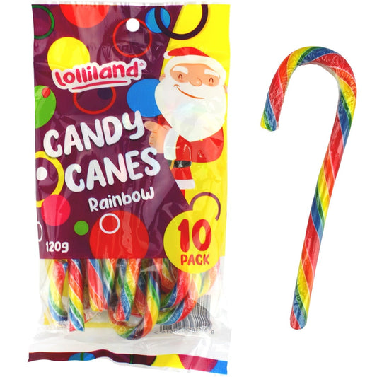 Christmas Lolliland’s Rainbow candy cane 10 pack