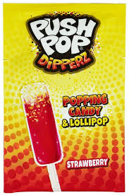 Uk push pop Dipperz with popping candy 12g