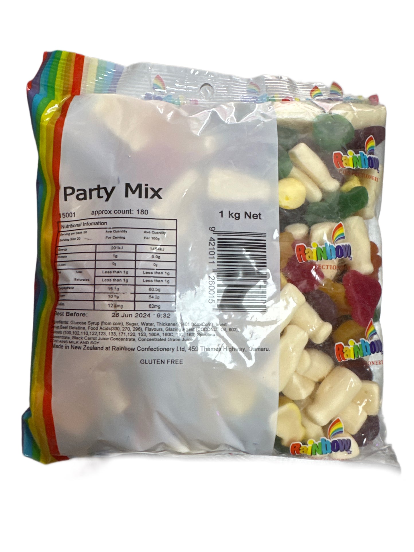 Rainbow Party mix New Zealand gluten free 1kg