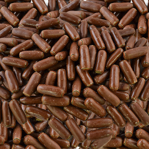 Milk chocolate fyna Liquorice bullets 120g to 1kg