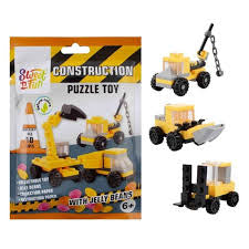 Construction Puzzle Toy and jelly beans