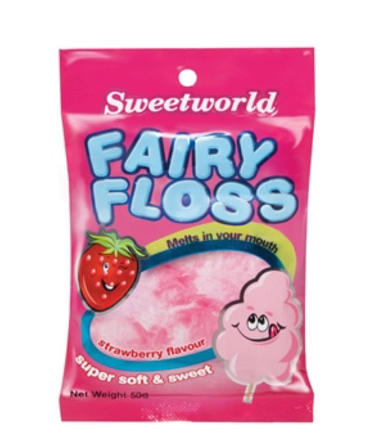 Strawberry Fairy Floss 50g