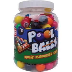 Pool Balls Fruit Flavoured Gum 975g