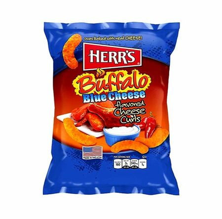 USA Herrs Buffalo Blue Cheese  Curls gluten free 184g