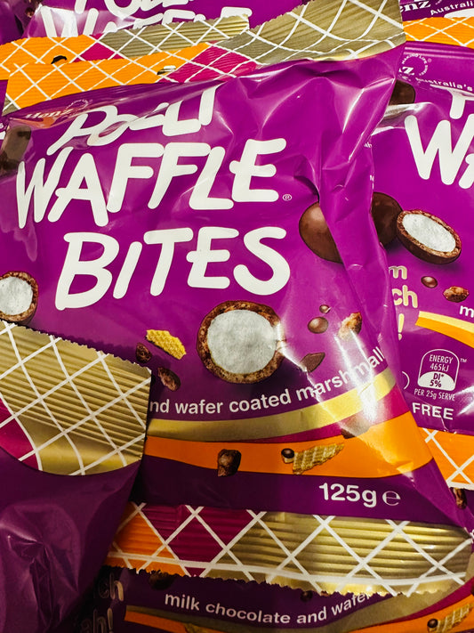 Polly waffle bites 125g