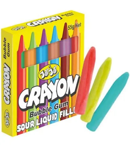 Crayons bubble gum 55g