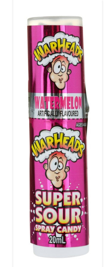 Warhead sour spray 3 flavours 20ml