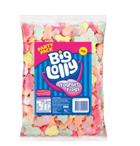 Big Lolly yogurt frogs 120g to  1kg