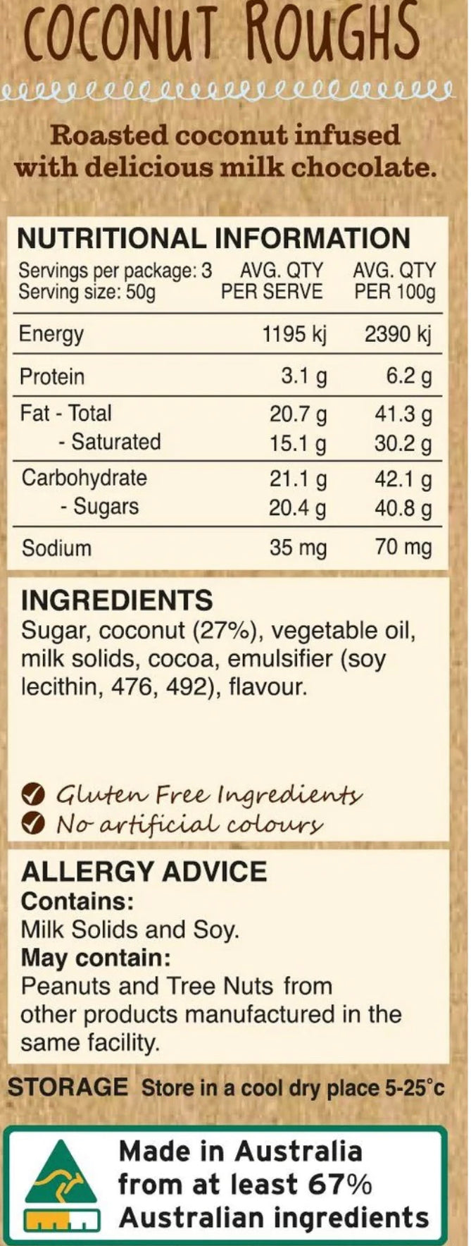 Kelly Coconut Rough 240g