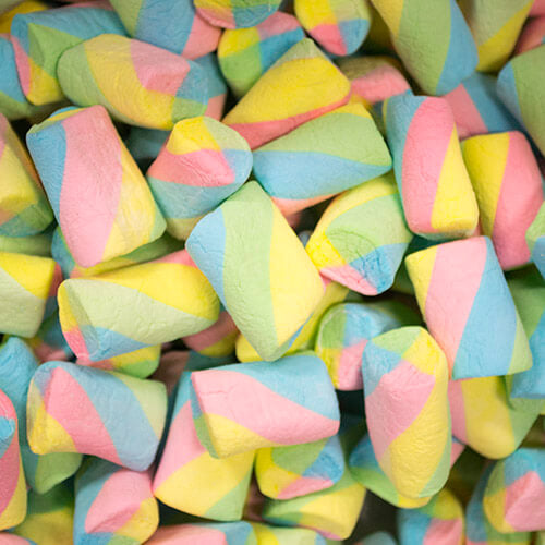 Lolliland marshmallow rainbow tubes 80g to 800g