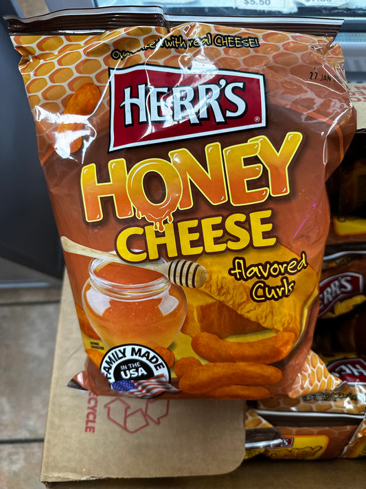 Usa Herrs Honey Cheese Curls 184g